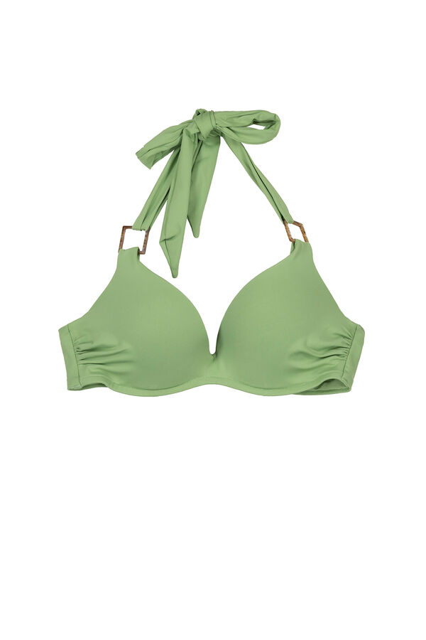 Womensecret Top bikini halter verde verde