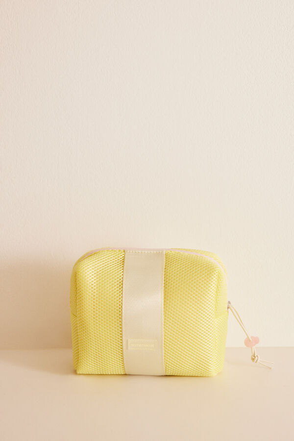 Women'secret Neceser peque&ntilde;o amarillo Cobi estampado