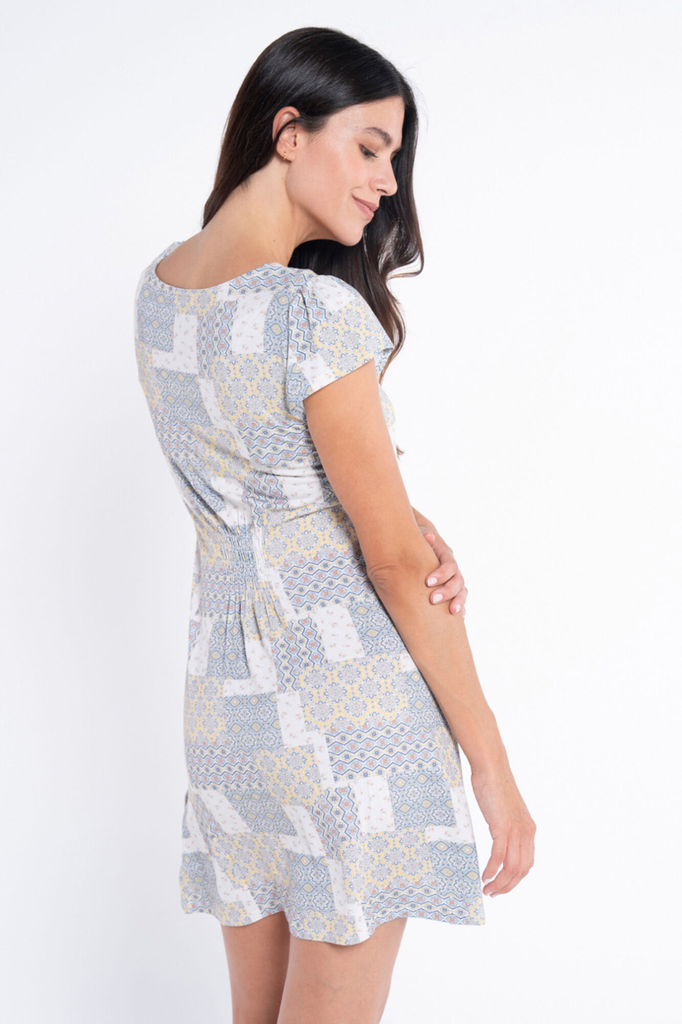 Ohma! Camis&oacute;n lactancia m/c estampado parches