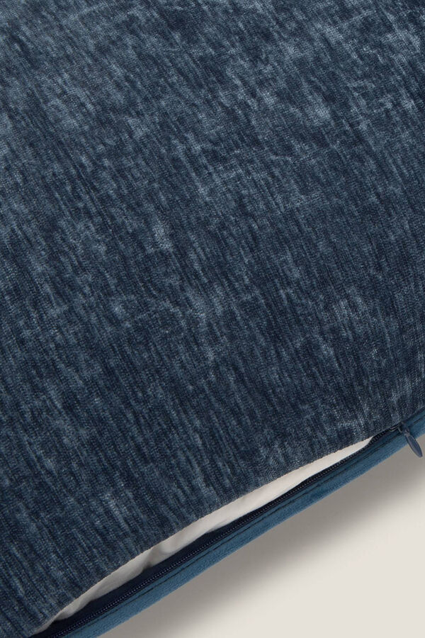 Textura Funda coj&iacute;n terciopelo azul