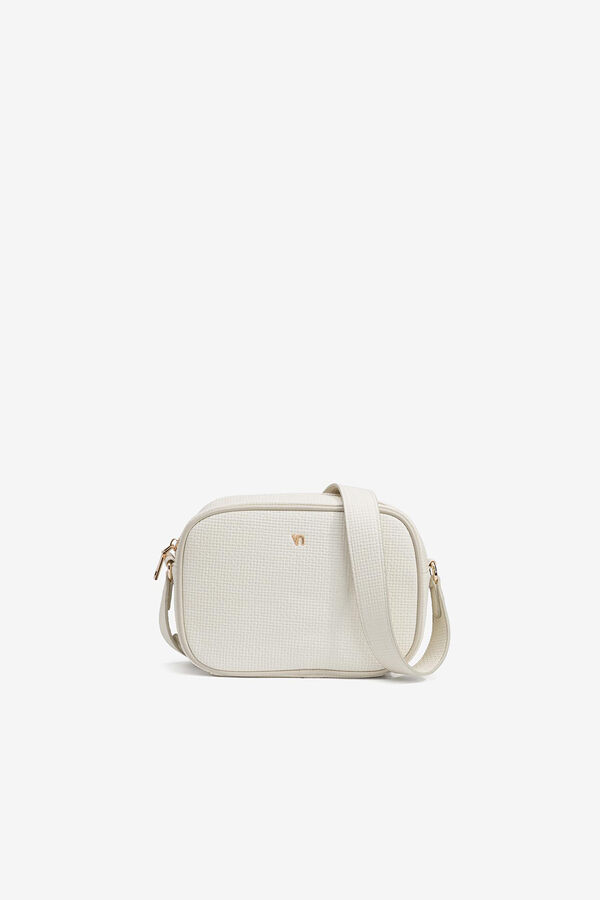 Vilanova Bolso Peque&ntilde;o Efecto Piel Floral beige