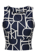 Only Play Top estampado azul