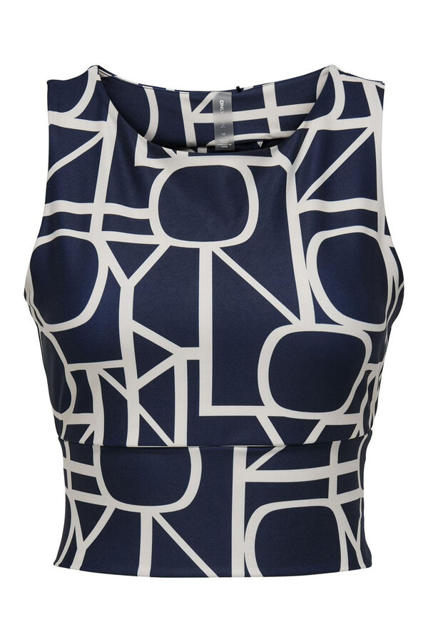 Only Play Top estampado azul