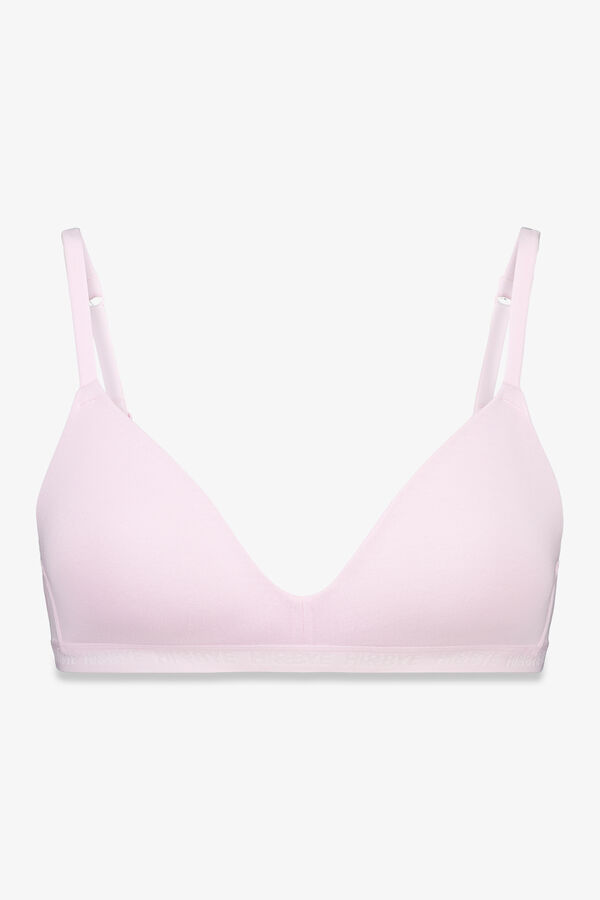 HI&BYE Soutien triangular com enchimento fixo rosa rosa
