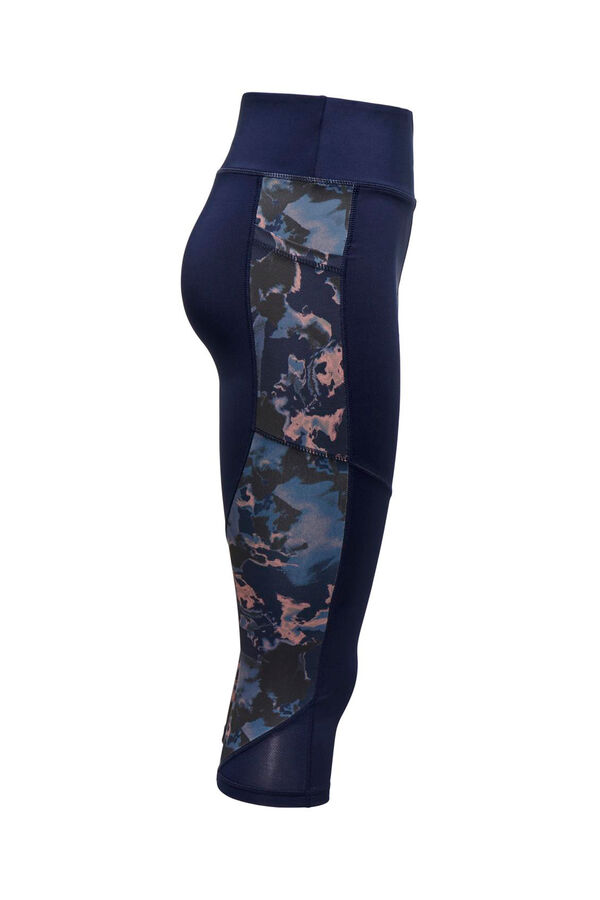 Only Play Legging medio tiro alto estampado azul