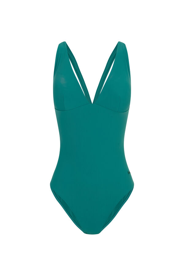 Women'secret Ba&ntilde;ador moldeador arandela espalda verde verde