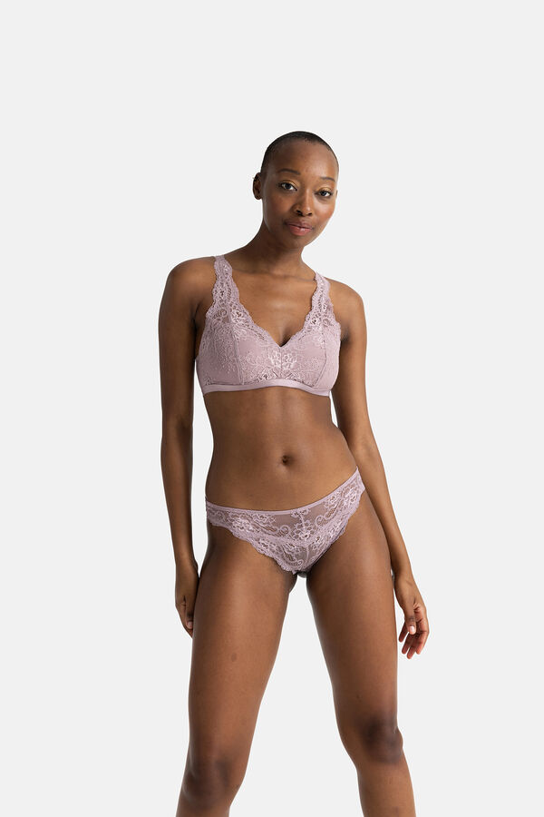 Dorina Sujetador tipo bralette de lencer&iacute;a azul