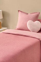 Textura Funda n&oacute;rdica punto algod&oacute;n sostenible fucsia