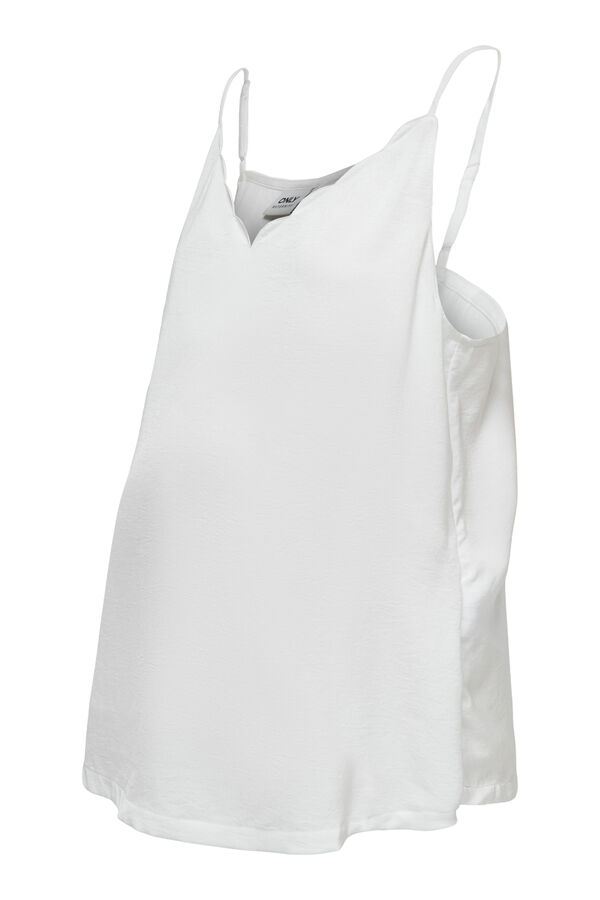 Only Maternity Top alças maternity branco