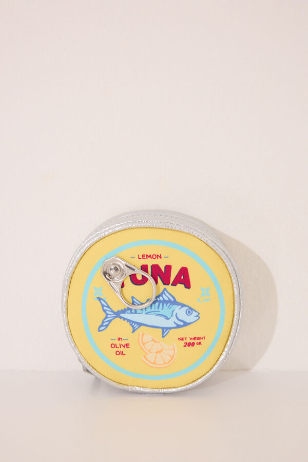 Women'secret Neceser peque&ntilde;o tipo lata amarillo estampado