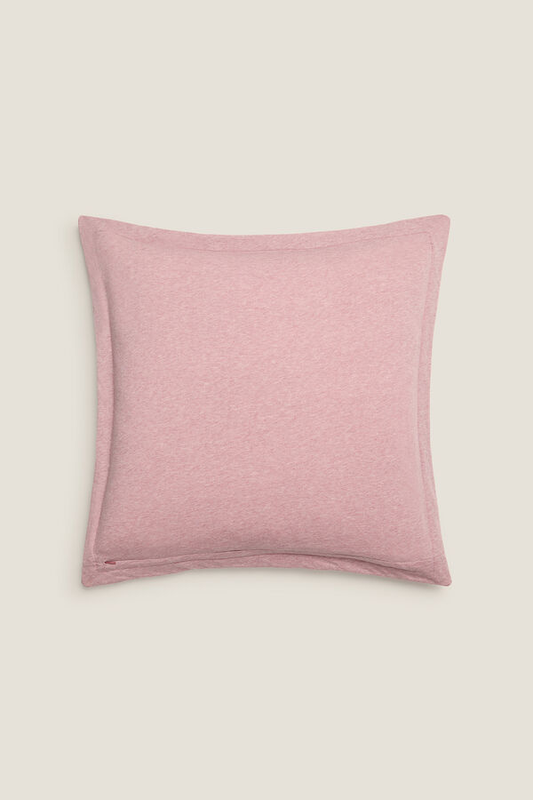 Textura Capa de malha de algod&atilde;o sustent&aacute;vel rosa