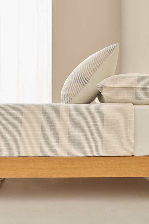 Textura Capa de edredom texturizada cinzento