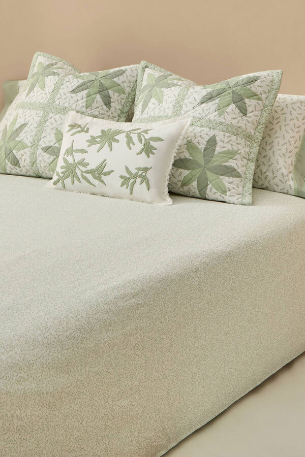 Textura Capa n&oacute;rdica algod&atilde;o patchwork bege