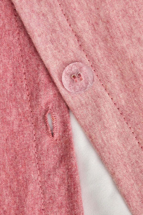 Textura Capa de malha em malha de algod&atilde;o sustent&aacute;vel rosa