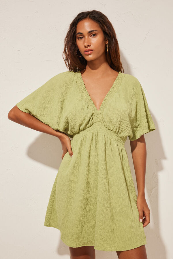 Women'secret T&uacute;nica tejido textura verde verde