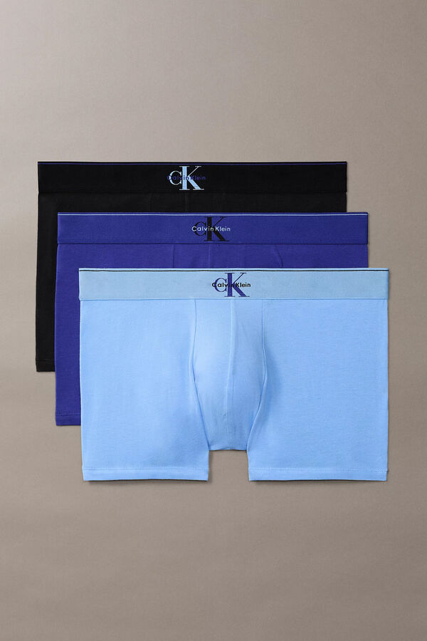 Calvin Klein Pack de 3 boxers curtos com logo castanho