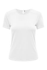 Only Play T-shirt de manga curta justa branco