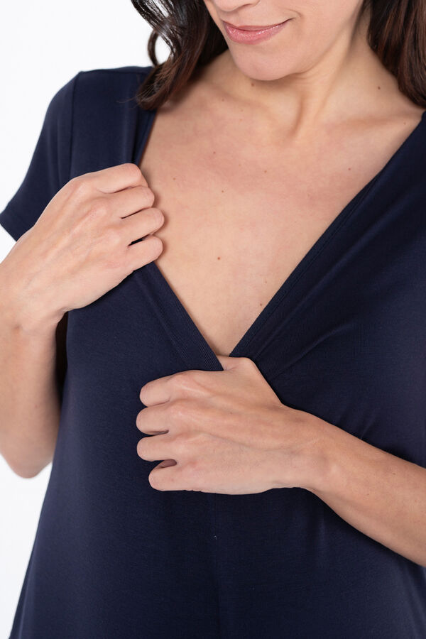 Ohma! Macacão pré-mamã azul