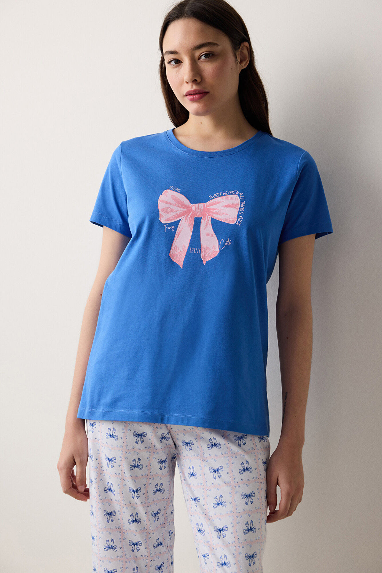 Penti Conjunto de pijama comprido estampado azul