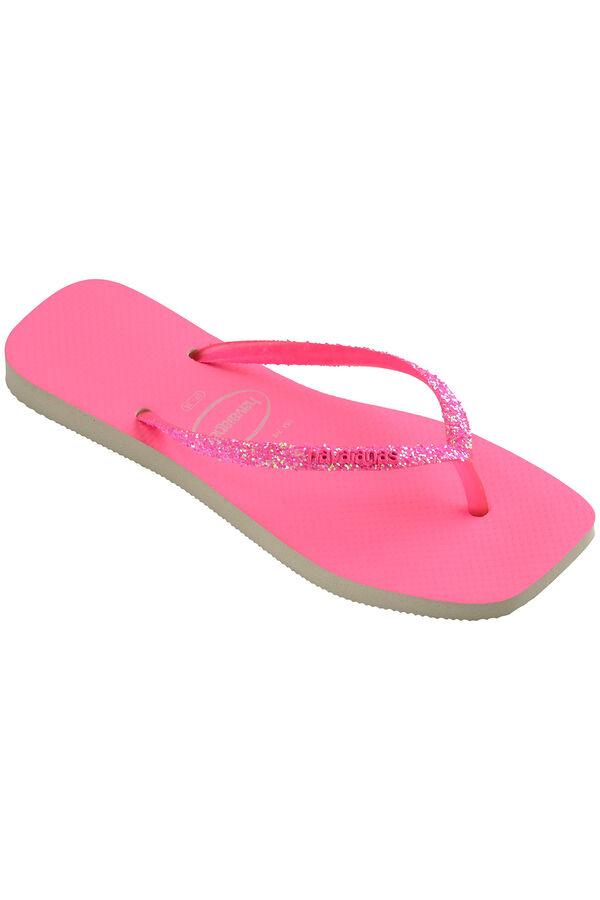 Havaianas Chinelos Havaianas Square Glitter Neon rosa