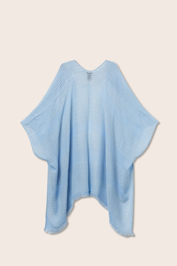 Vilanova Capa Bordada azul