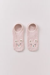 Women'secret Meias slip-on de meias rosa rosa