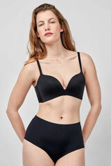 Gisela Soutien push-up com decote extremo preto