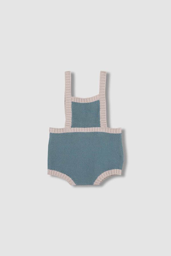 Gocco Bombacho Con Tirantes A Contraste Azul Claro turquesa