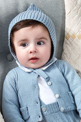 Gocco Capota de rib azul azul