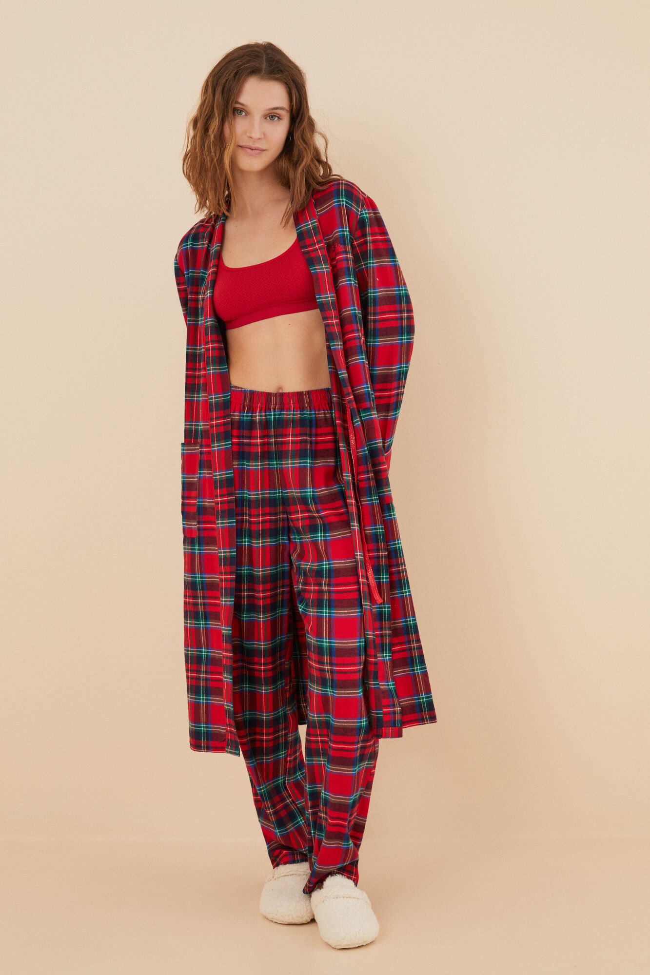 Women'secret Top seamless textura vermelho