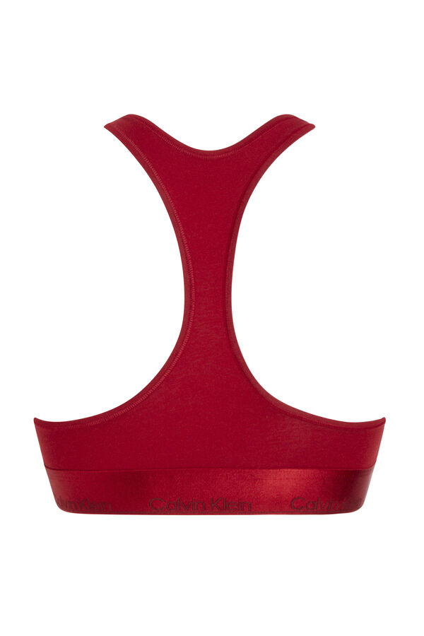 Calvin Klein bralette com logo CK vermelho