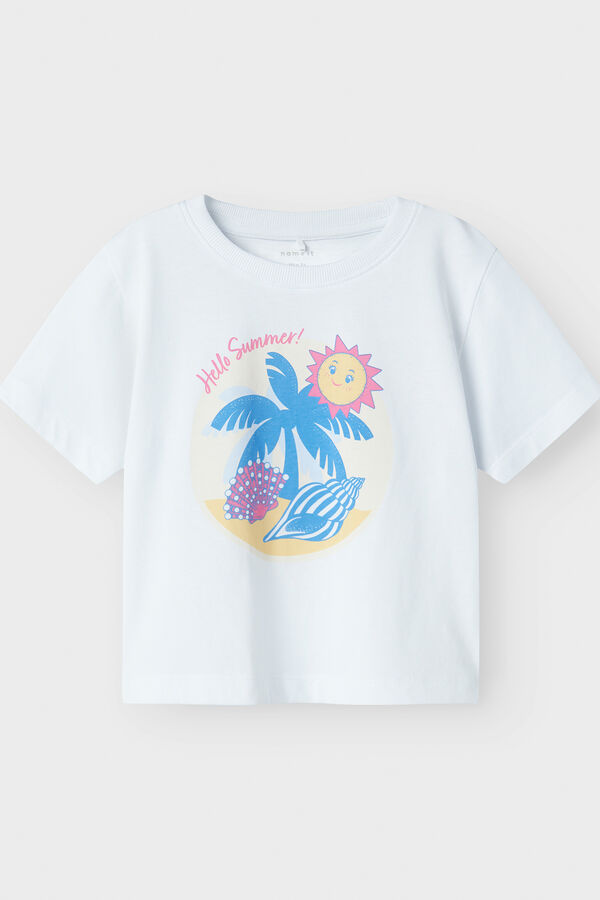 Name it Camiseta manga curta 100% algod&atilde;o branco