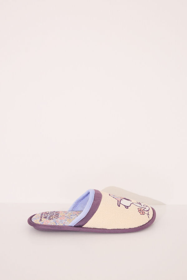 Women'secret Zapatillas casa amarillo Snoopy marfil