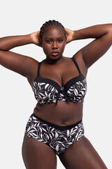 Dorina Top de biquíni estampado preto preto