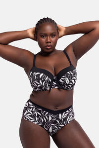 Dorina Top de biquíni estampado preto