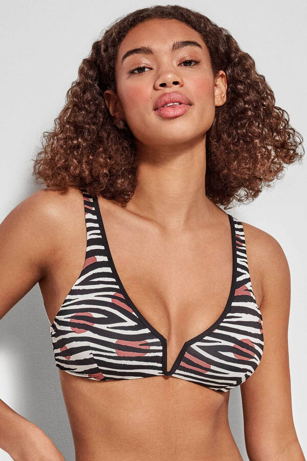 Gisela Top bikini reversible sin aro blanco