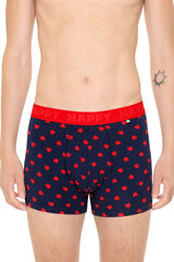 Happy Socks Pacote de cuecas boxer curtas Hearts azul