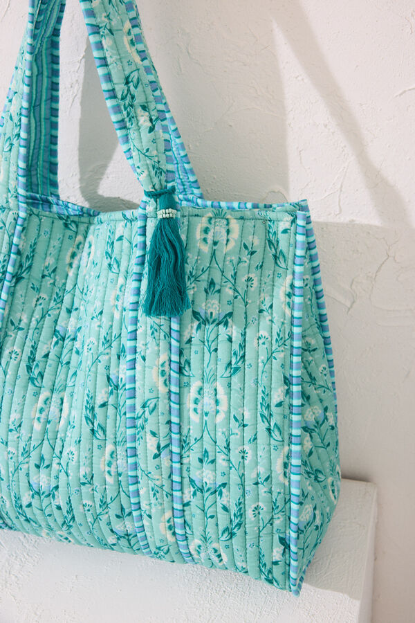 Women'secret Bolso acolchado print flores estampado