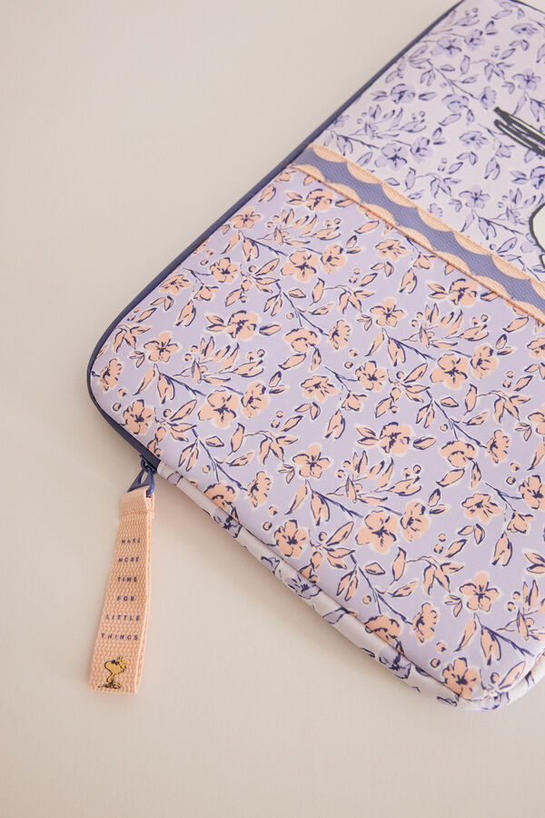 Women'secret Capa port&aacute;til lil&aacute;s Snoopy rosa