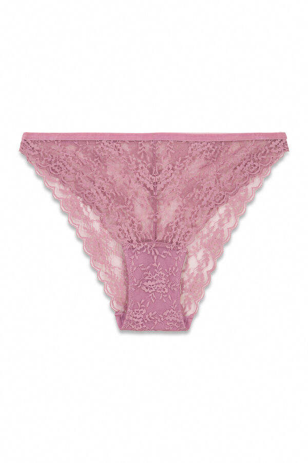 Women'secret Braga cl&aacute;sica encaje rosa rosa