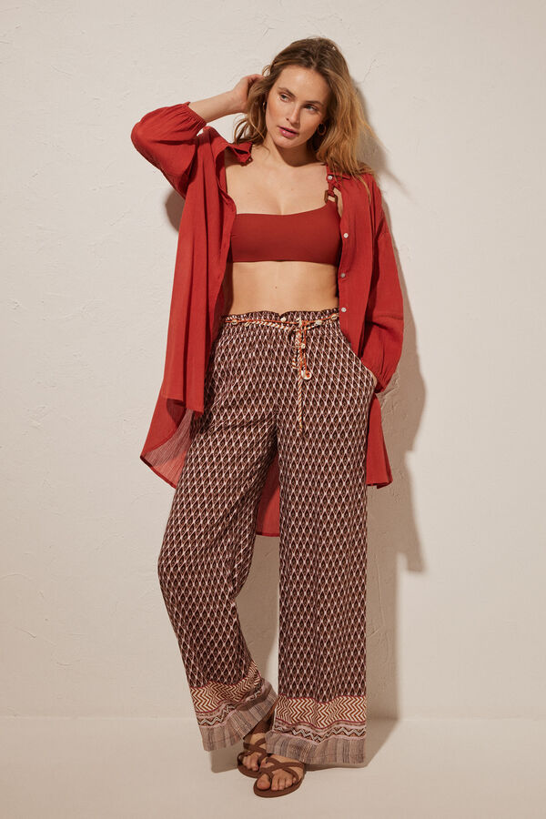 Women'secret Camisola corta 100% algod&oacute;n rojo rojo