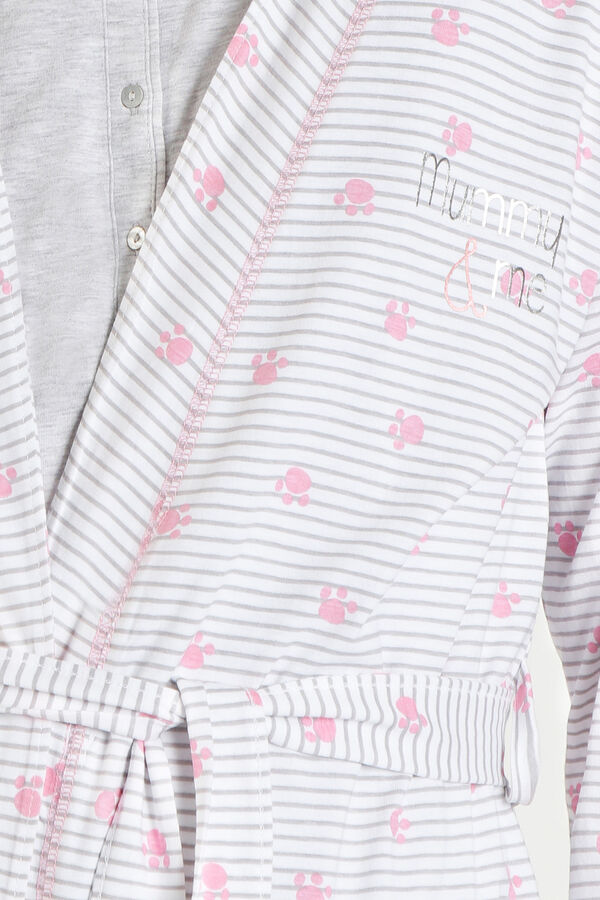 Admas DISNEY Robe manga comprida maternity Dálmatas para mulher branco