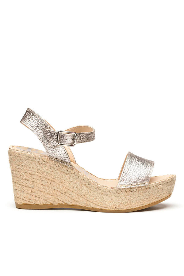 Vidorreta Sandalia de cu&ntilde;a yute gris