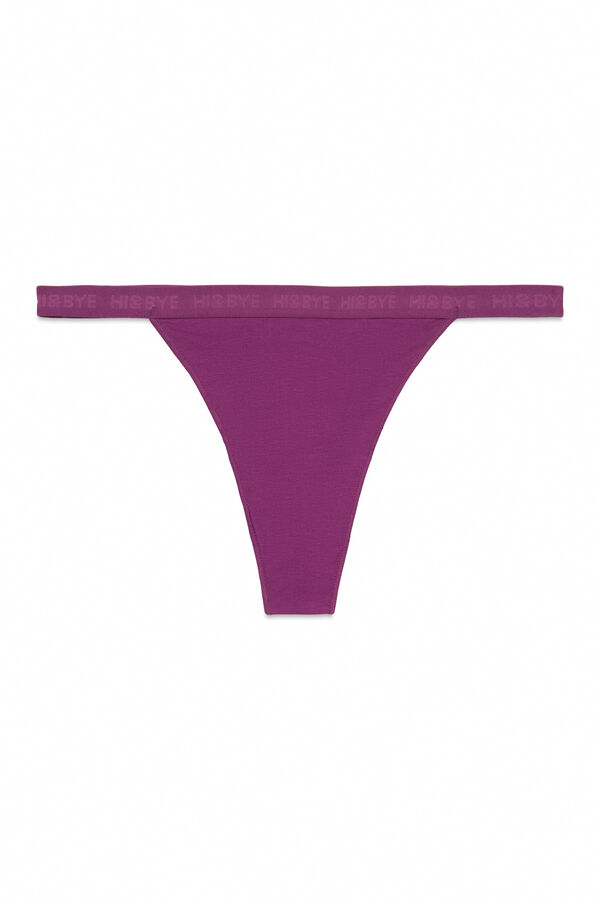 HI&BYE Pack 3 tangas morado, lila, blanco blanco