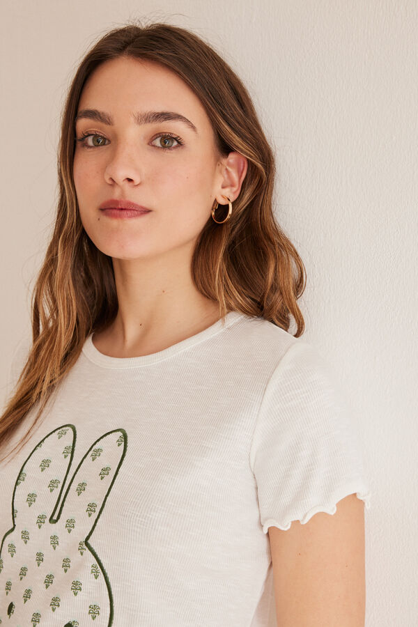 Women'secret Pijama estampado Miffy verde bege