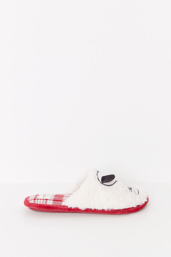 Women'secret Zapatillas casa Snoopy 3D marfil