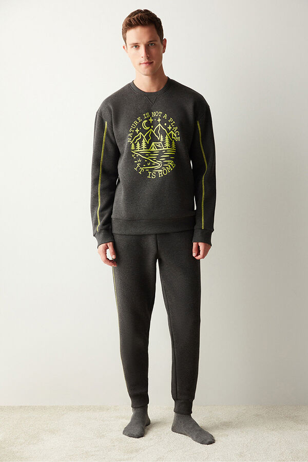 Penti Pijama largo hombre gris