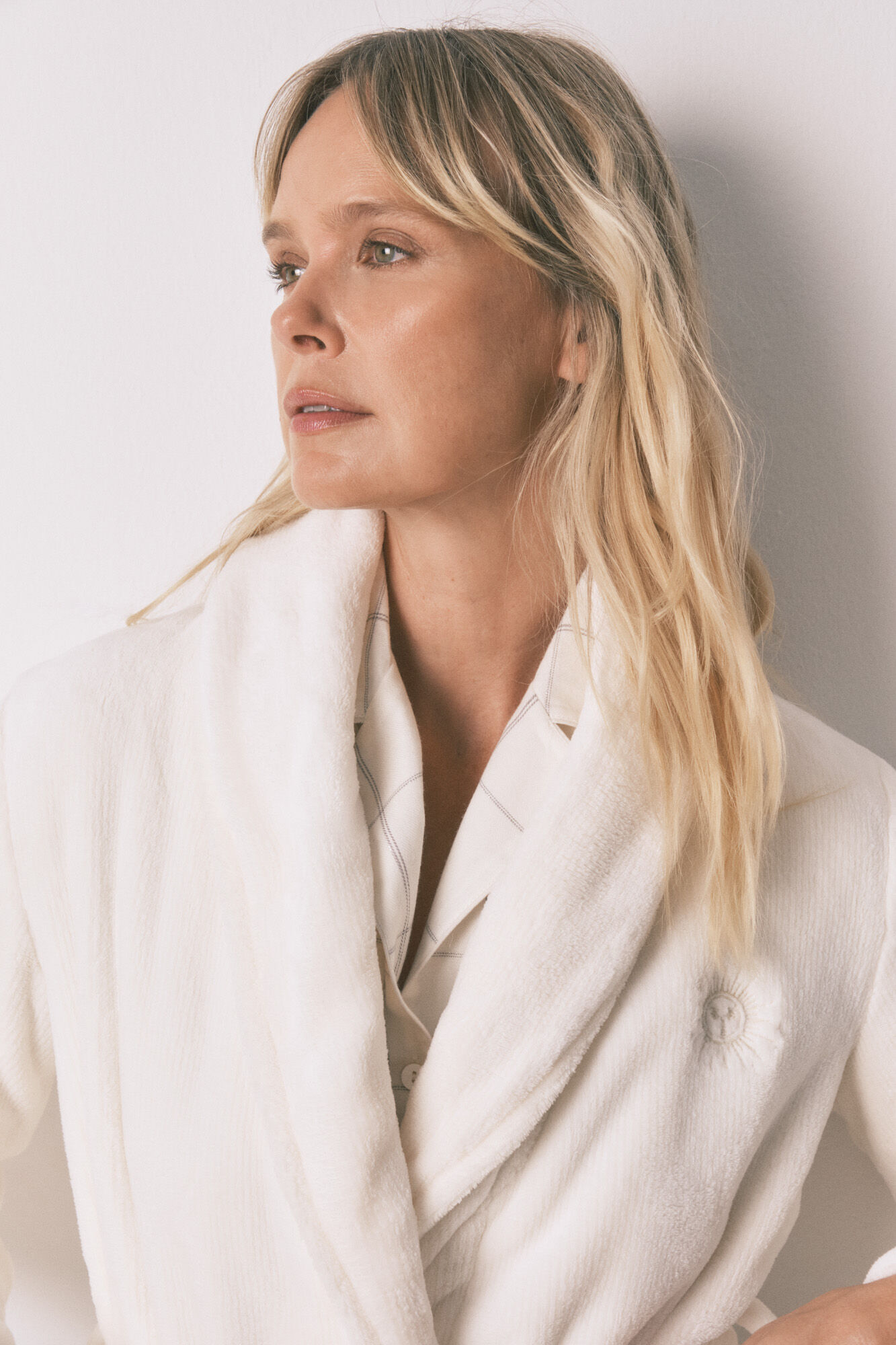 Women'secret Robe midi de polar branca