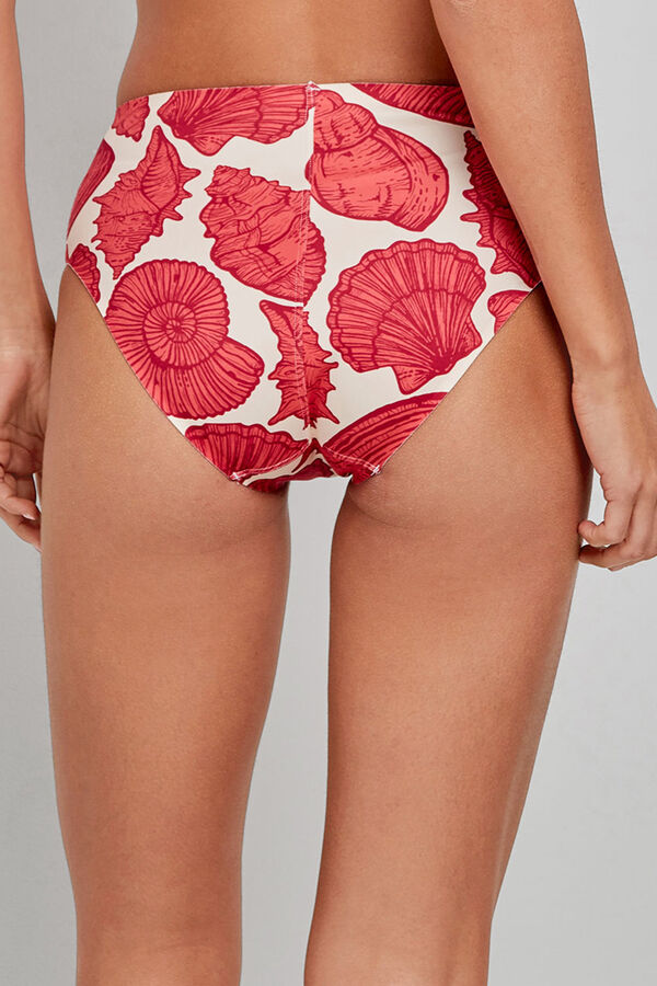 Gisela Cueca biquíni alta estampada estampado