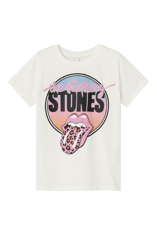 Name it Camiseta Rolling Stones niña blanco